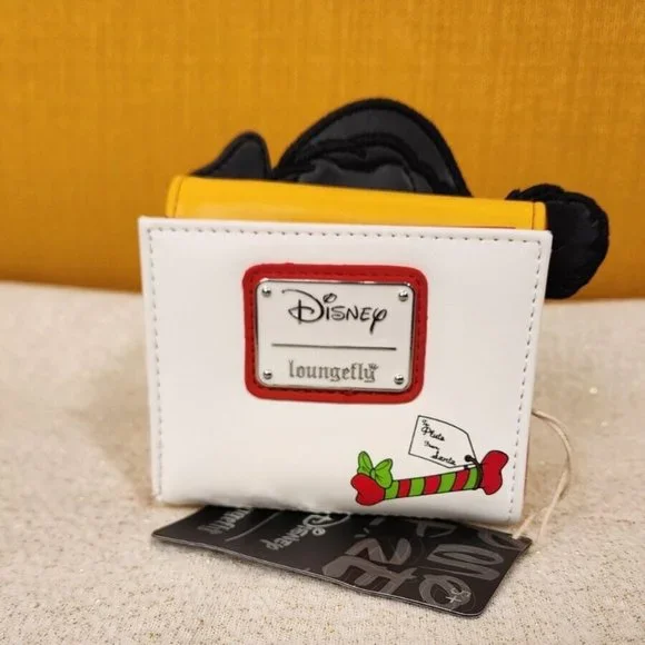 Loungefly Disney Pluto Santa Letter Holiday Flap Wallet NEW - Picture 4 of 16